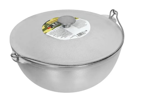 Казан алюмин.литой с крышкой и дужкой,8 л, азиатская чаша /BOYSCOUT 61366